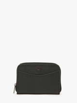 Coin Purse Leather Etrier Black madras EMAD900