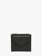 Coin Purse Leather Etrier Black madras EMAD810