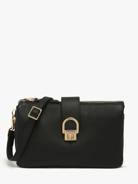 Shoulder Bag Equestre Leather Etrier Black equestre EEQT0143